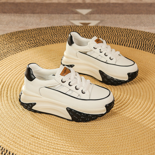 Women's Casual Loafers  Summer New Style Versatile Thick Sole Hollow Dad Shoes Fashion Retro Sports Shoes
