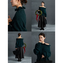 女式针织衫;休闲裤;半身裙