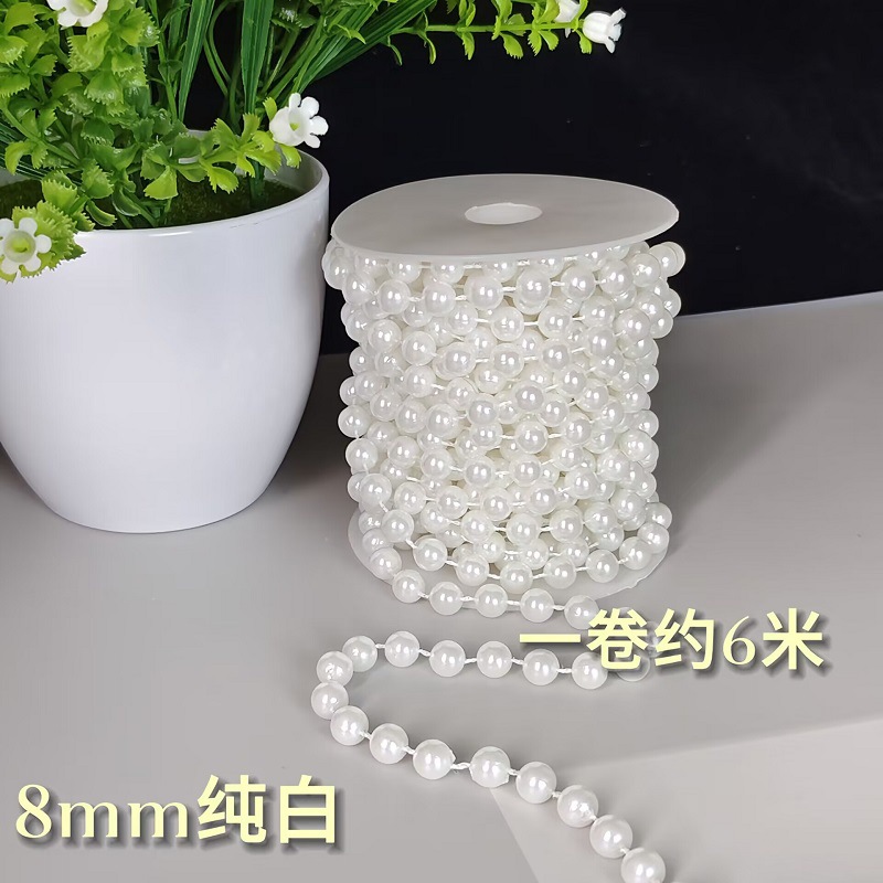 8mm 순수한 흰색 롤은 약 6m