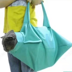 ペットショルダーバッグ外出携帯猫袋通気性猫手提げ袋猫用品ナイロン布手提げ袋
