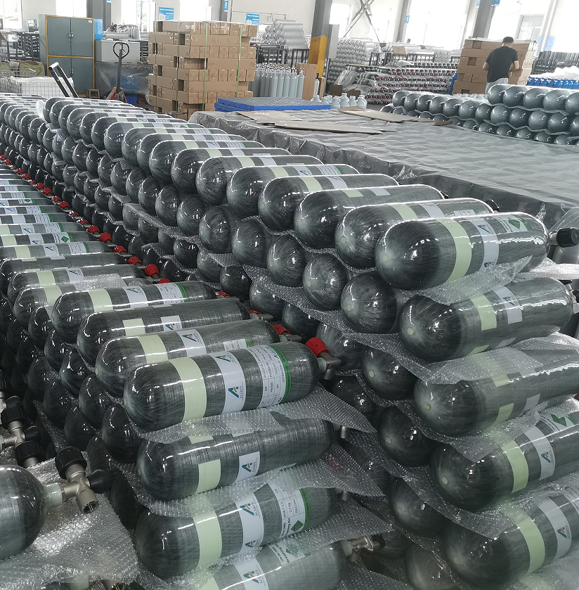 厂价批发碳纤维复合气瓶9L空气呼吸器碳纤气瓶