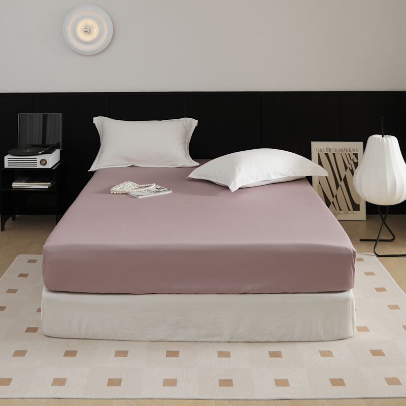 El nuevo 100S de algodón de fibra larga de algodón de una sola cama de algodón puro de color sólido agradable para la piel, cama de 1,5 m, cama de 1,8 m