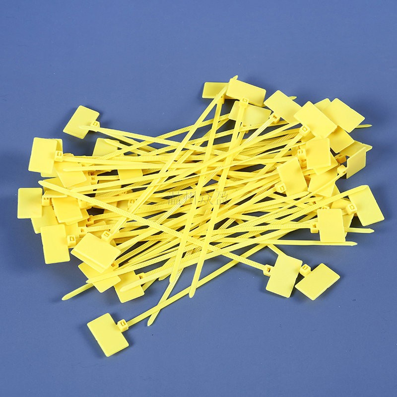 圆形防调包标牌扎带球鞋品牌钢丝大号服装扎带