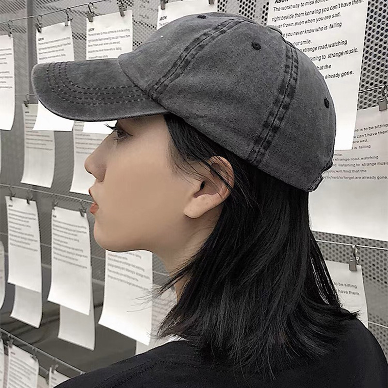 Estilo coreano clásico color sólido moda hombres y mujeres gorra de béisbol algodón versátil simple deportes cómodo transpirable sol sombrero al por mayor