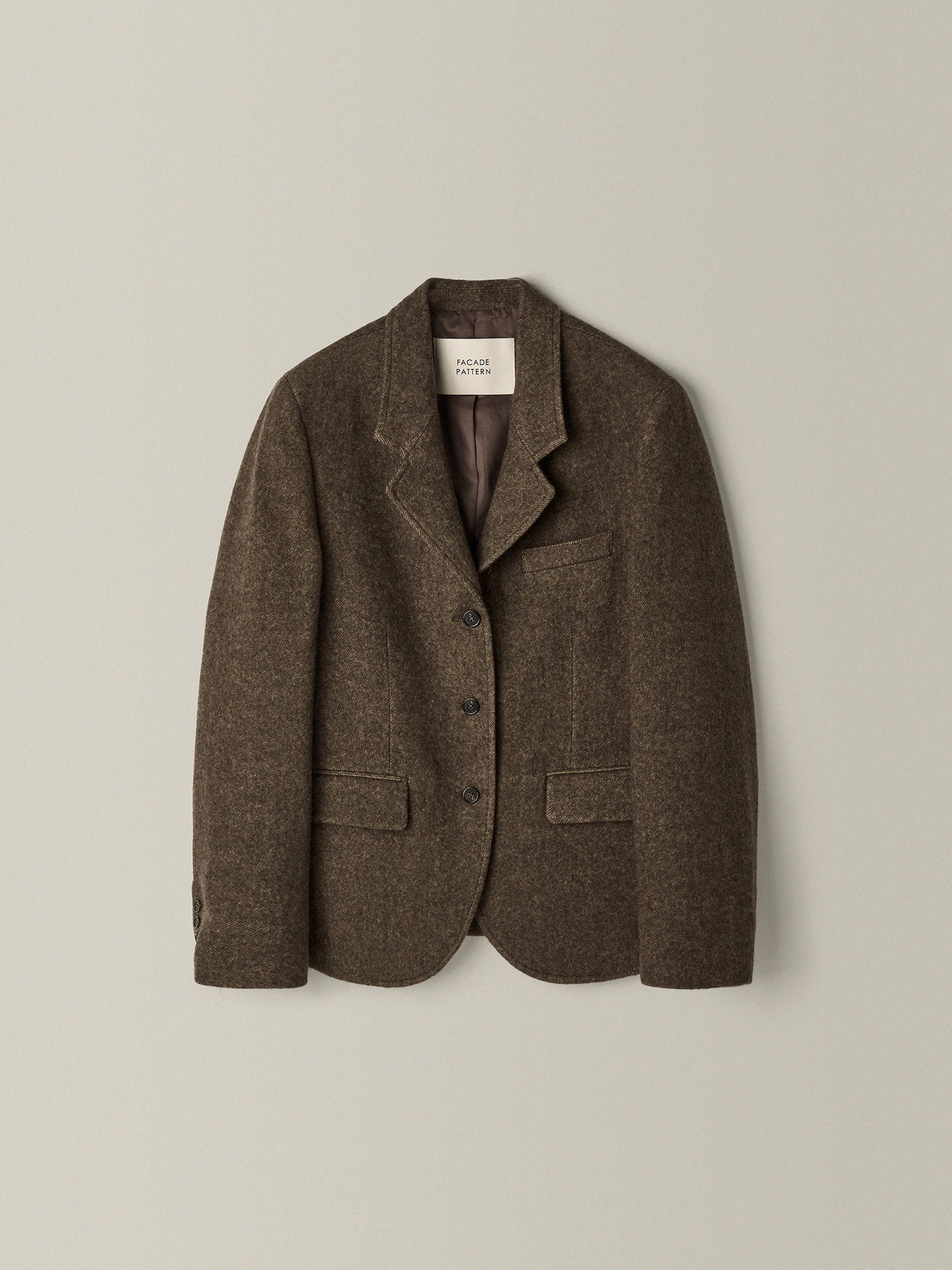 In Stock FAC*DE PATTE*N Woolen For Women Autumn Winter New Simple Elegant Commuter Blazer_ecoleips.com