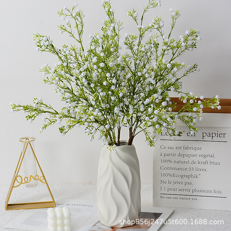 Flores de plástico de flores de brotes de estrellas en el cielo, decoración de la mesa de té, arreglos de flores, accesorios, lotes