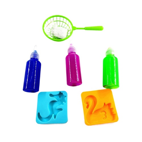 Gift box set of three-tube children's water molds DIY craft making material kit tools street stall toys
