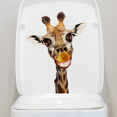M-175 International Trade Funny Giraffe Bathroom and Bedroom Toilet Decal Home Decor Wall Sticker Self-adhesive Wholesale