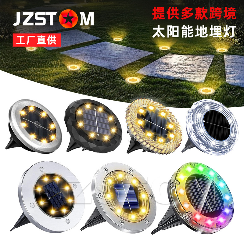 Cross-Border New Solar Underground Light Outdoor Waterproof Led Lawn Light Garden House Decorative Courtyard Light Cross-Border New Solar Underground Light Outdoor Waterproof Led Lawn Light Garden House Decorative Courtyard Light