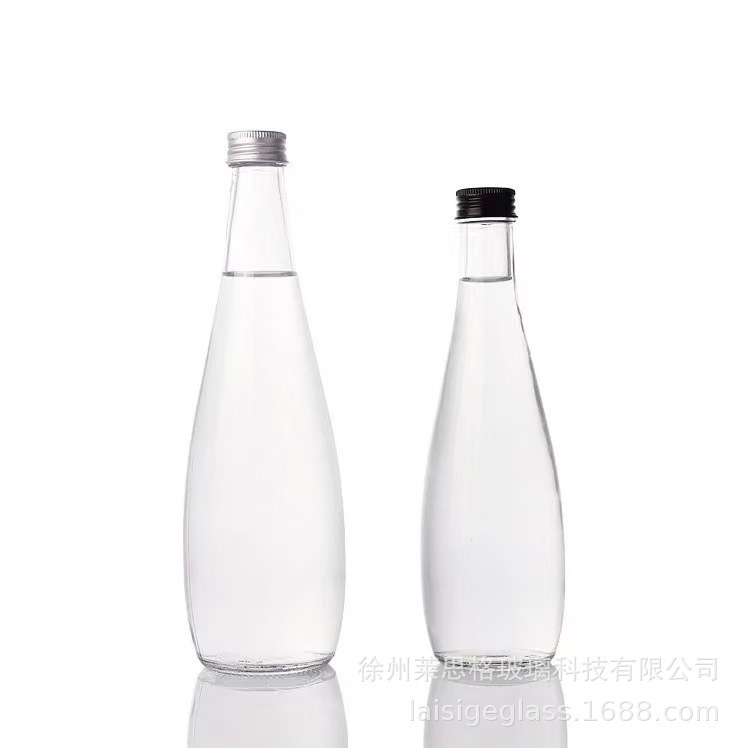 スポット卸売ガラスボトル Ebay ミネラルウォーター透明飲料ボトルサブボトル空ボトル印刷可能なロゴ生産包装|undefined
