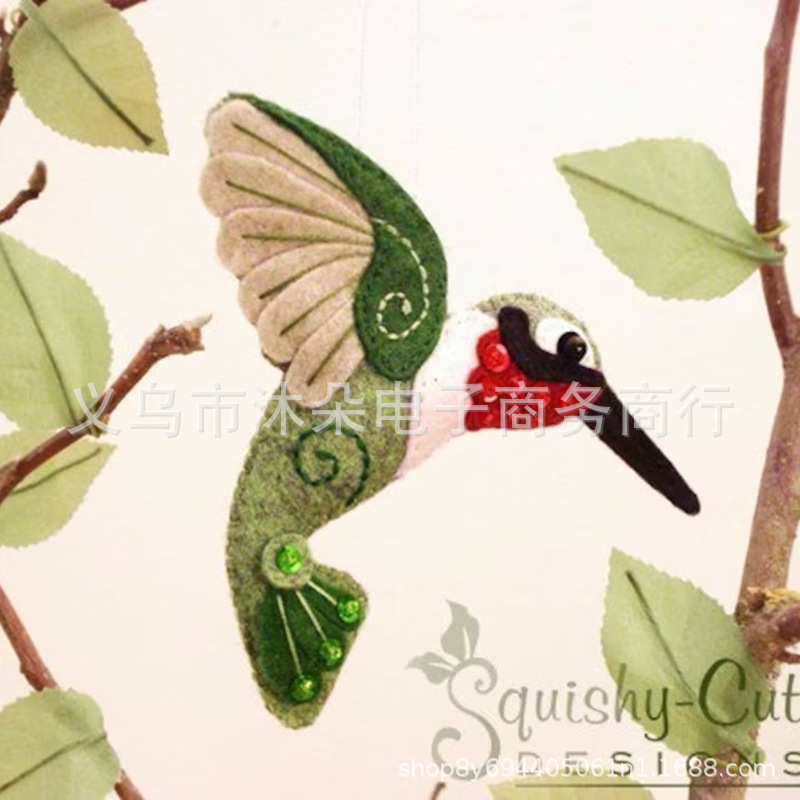 Felt Bird Christmas Ornament Handmade Period Birds Towing Gift Gifts…