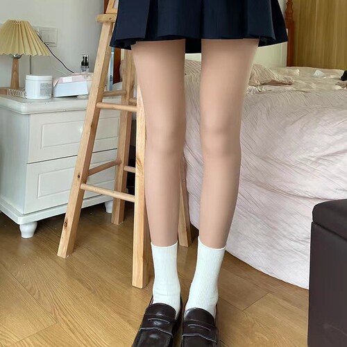 Freight Insurance Aohan Autumn and Winter Bare Legs Artifact 720 Needle Super Thick Velvet Any Cut Double Layer Anti-snatch Skin Color Pantyhose
