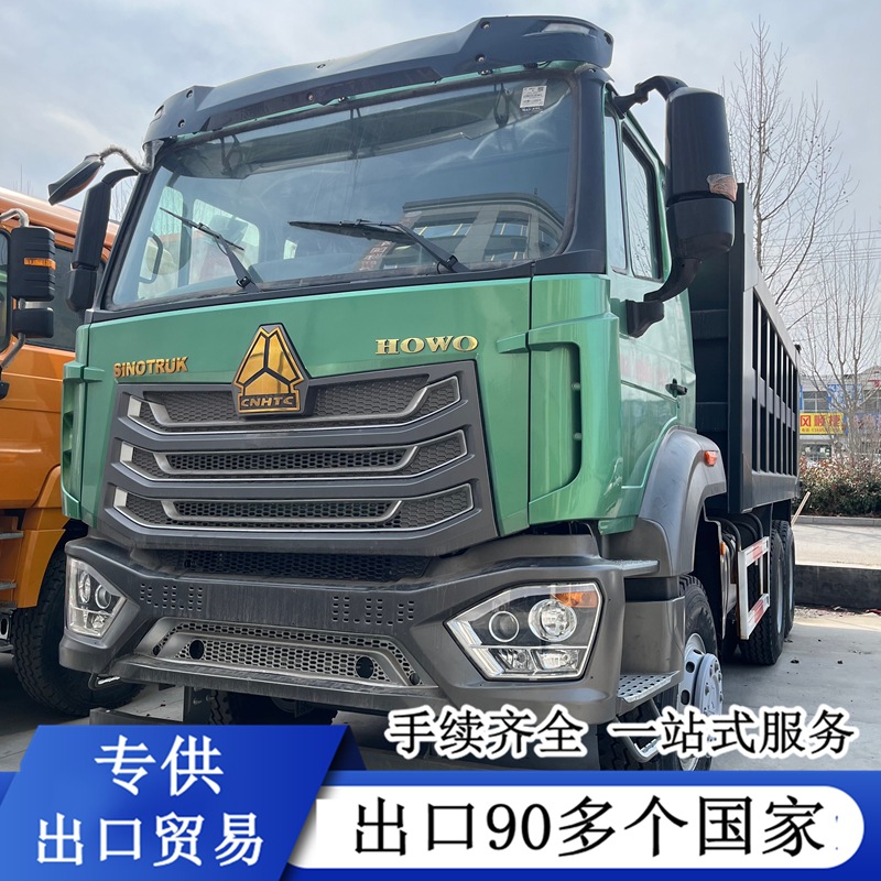Cross-Border Second-Hand Refurbished Howo Tx 6X4 Dump Truck, Rear Eight-Wheel Dump Truck, Delong Dump Truck for Earthmoving and Engineering