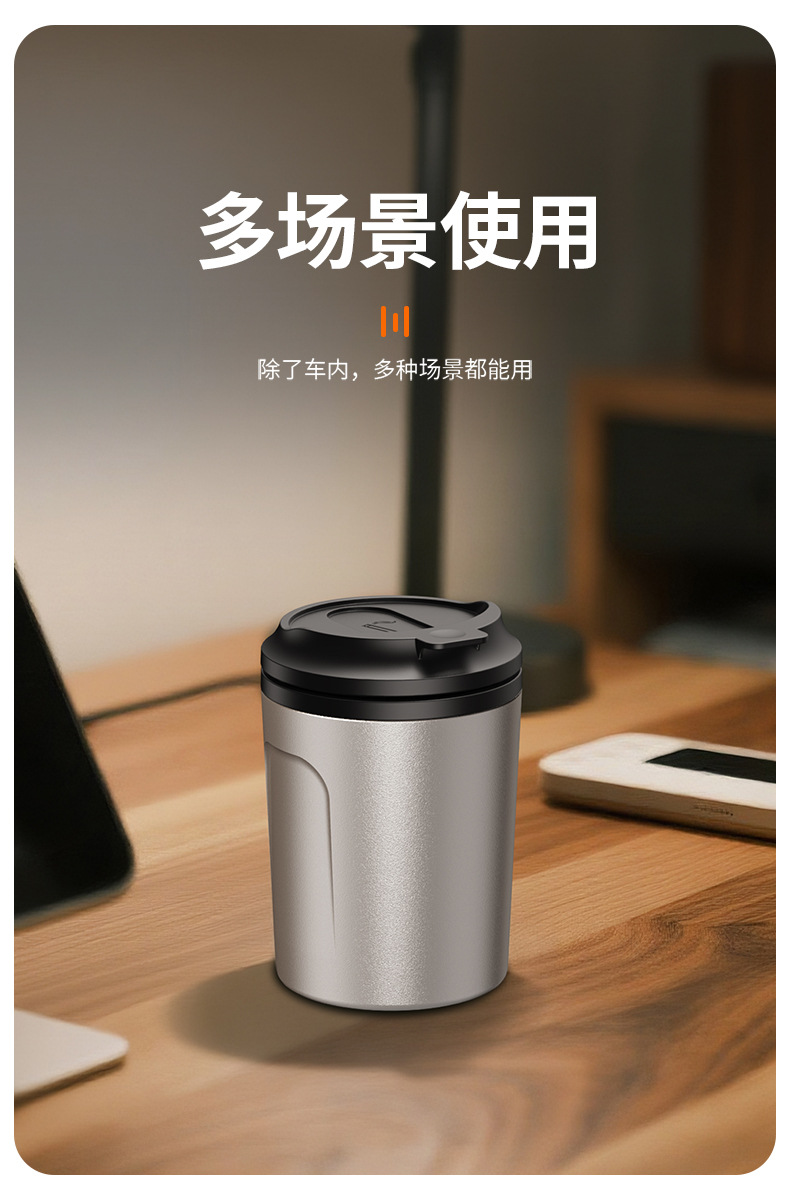 2025 New Car Ashtray Anti-Fly Ash Automatic Smoke Extinguishing Coffee Cup Ashtray Classy and Classy