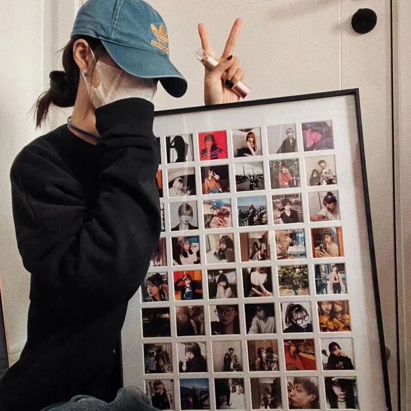 Trendy Photo Wall Polaroid Photo Frame Large Size Wall-Mounted Picture Frame DIY Couple Gift Solid Wood Photo Frame