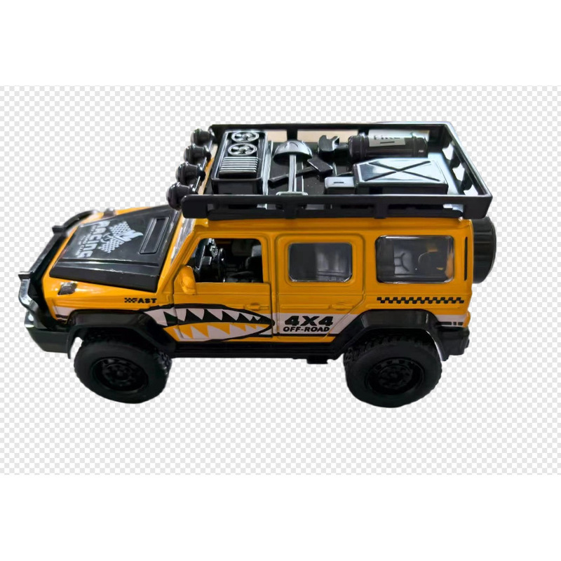 Children's Toy Boy Simulation Pull-Back Alloy Shark Mouth Off-Road Vehicle Model Car Toy
