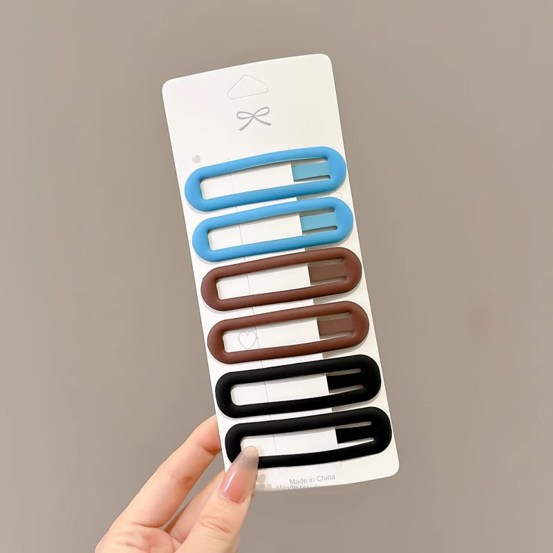 Simple abrazadera de cabello esmerilado BB clip lateral roto clip de cabello de frisa clip de cabello de cabeza de mujer clip de cabello de tocado clip de cabello