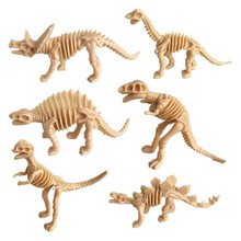 按需定制PVC硬膠恐龍骨架大小號恐龍森林配件套盒裝兒童玩具批發