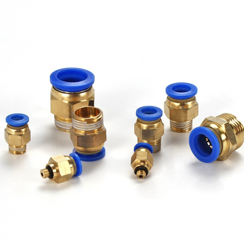 AKS pneumatic quick-connect fitting PC8-02/12-04/10-03 external threaded air hose fitting 10-02 quick-connect fitting