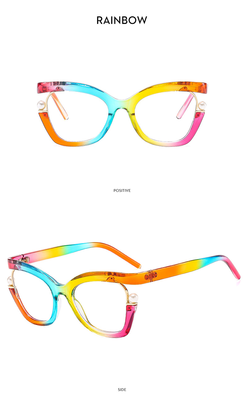 65g Weight Full rim frame Glasses Structure Glasses Classification PC Lens Material Casual, Holiday, Outdoor Occasion Geometric Pattern Women's Gender Y2K, IG Style Style Y2K IG Style Geometric PC Full Rim Frame Optical Glasses 17