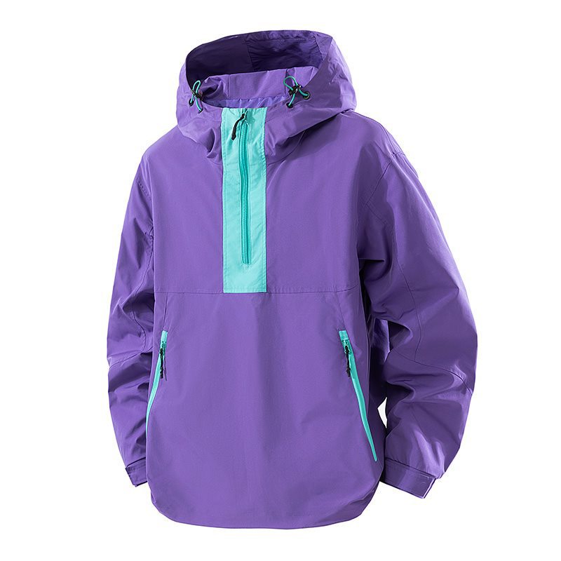 2026 Spring New Men's Sports Outdoor Softshell Pullover Jacket Men's Coat with Double-Opening Feature