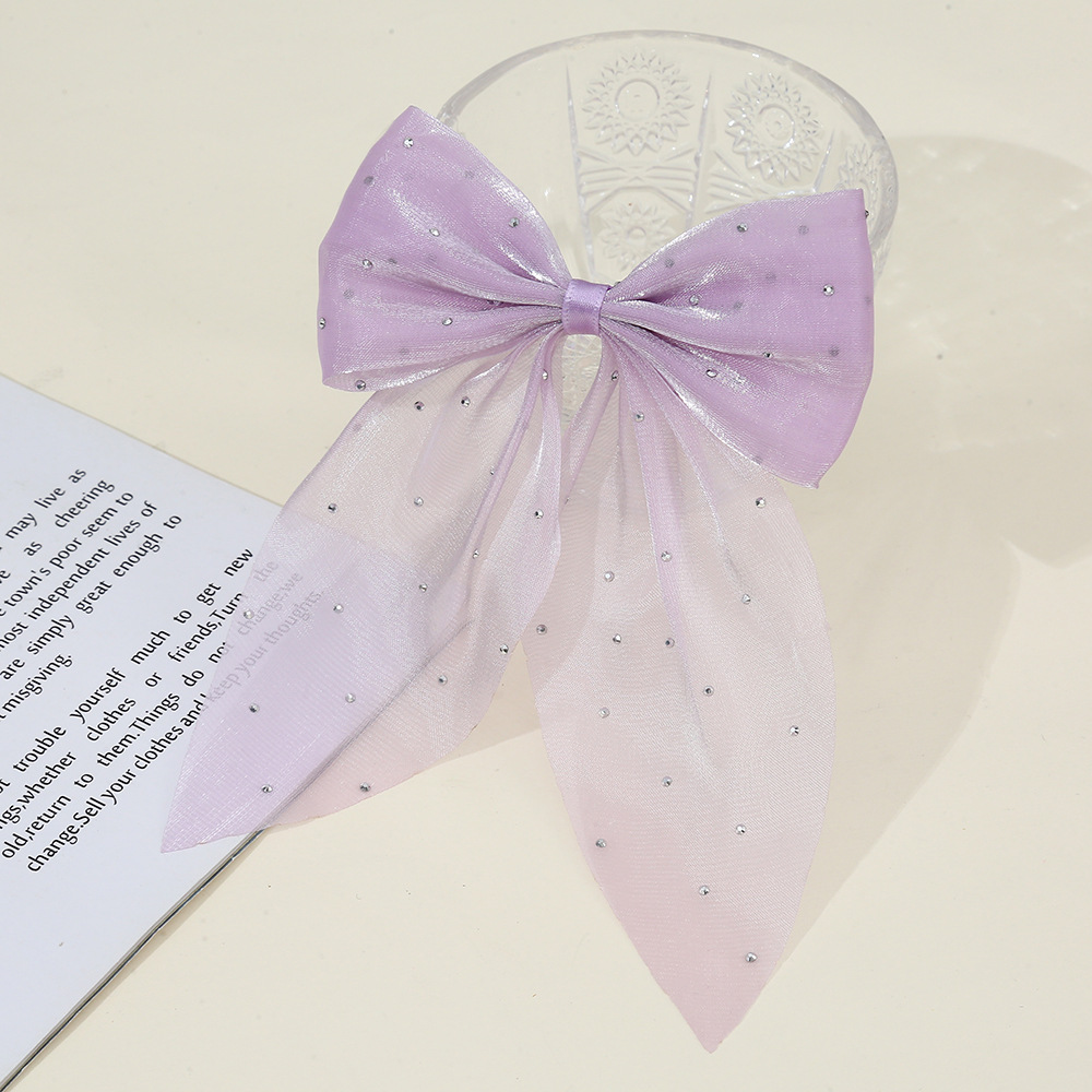 Pequeño viento fragante, gran sauce, punto de plata, cola de golondrina, lazo, accesorios de joyería de bricolaje hechos a mano, accesorios para el cabello de pinza de gasa