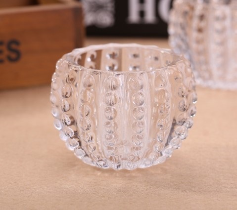 Candelabro a rayas de lunares