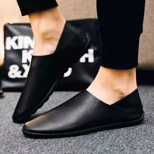 Autumn New Men's Leather Shoes Lightweight Breathable Casual Shoes Breathable Trendy Fashion Men's Shoes British Style Business Leather Shoes