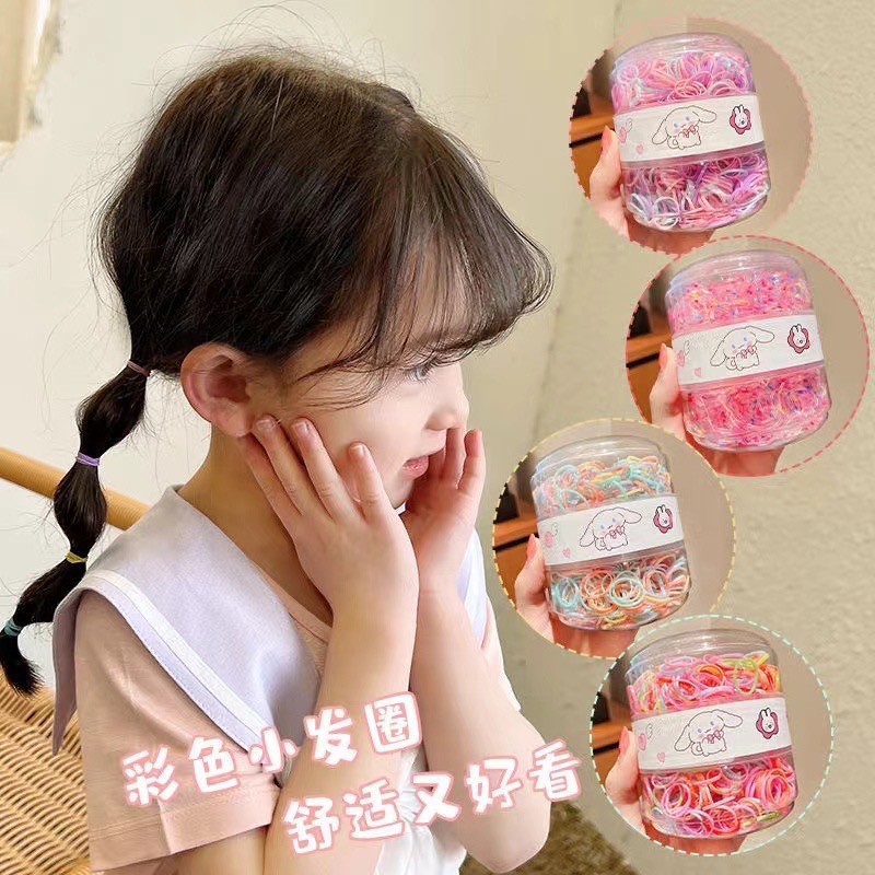 子供の高弾力ゴムの髪輪の女の子の赤ちゃんの缶は使い捨ての皮の筋を詰めて髪の毛のひもの皮の筋を刺して髪を飾ります。|undefined