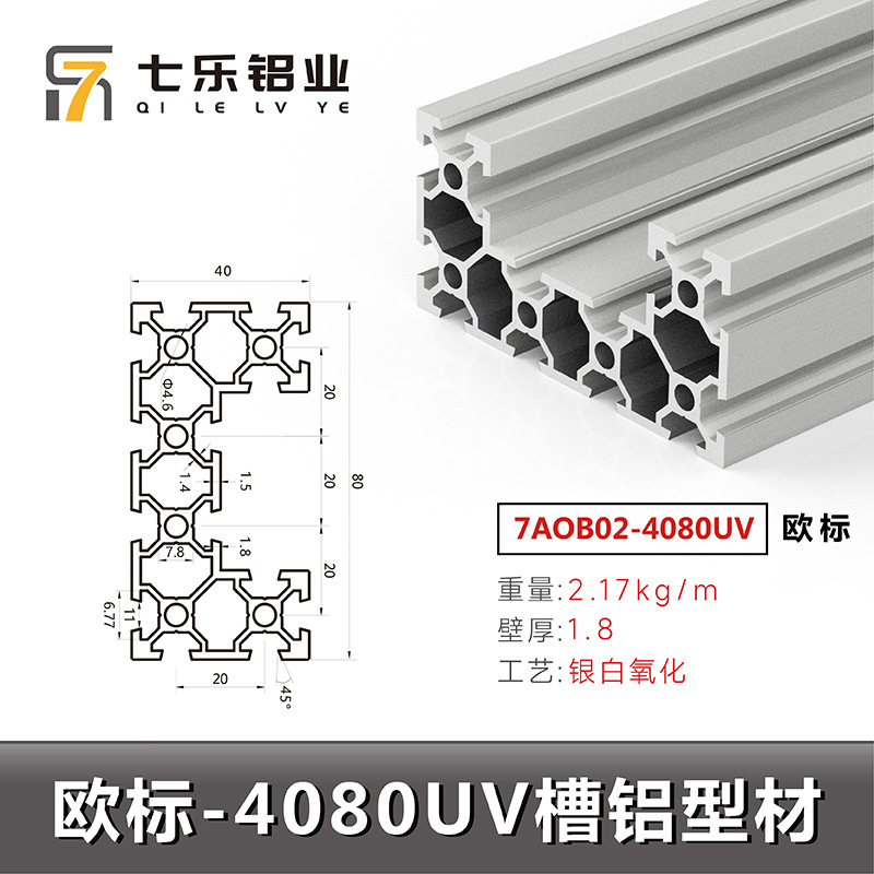 Estándar europeo 4080uv * 2,17 blanco plateado 6 metros