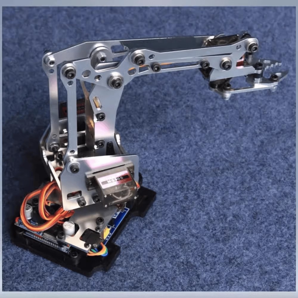 金属四轴机械手臂兼容Arduino四自由度机械手DIY机器人