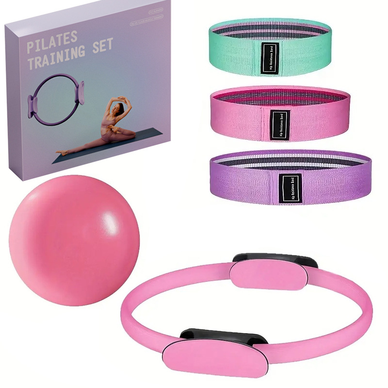 Caja de trampa de anillo de pilates 5 piezas de equipo de ejercicios para el hogar ayuda de yoga Bo Bo