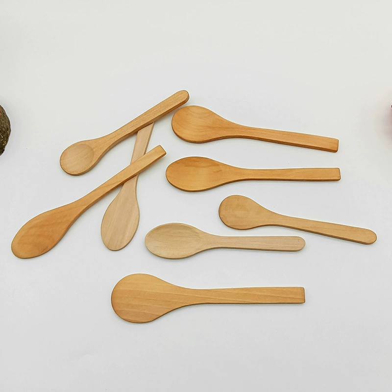  Creative coffee wooden spoon for ice cream for home use, custom-made