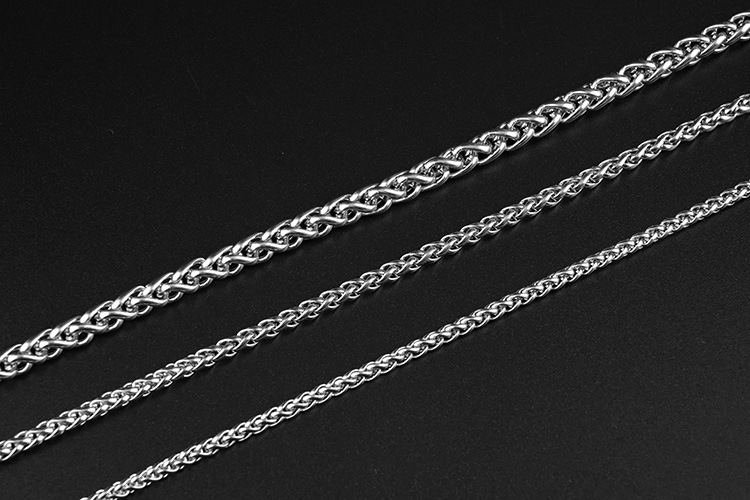 Collier chaîne panier de fleurs en acier inoxydable mixte_voghion.com