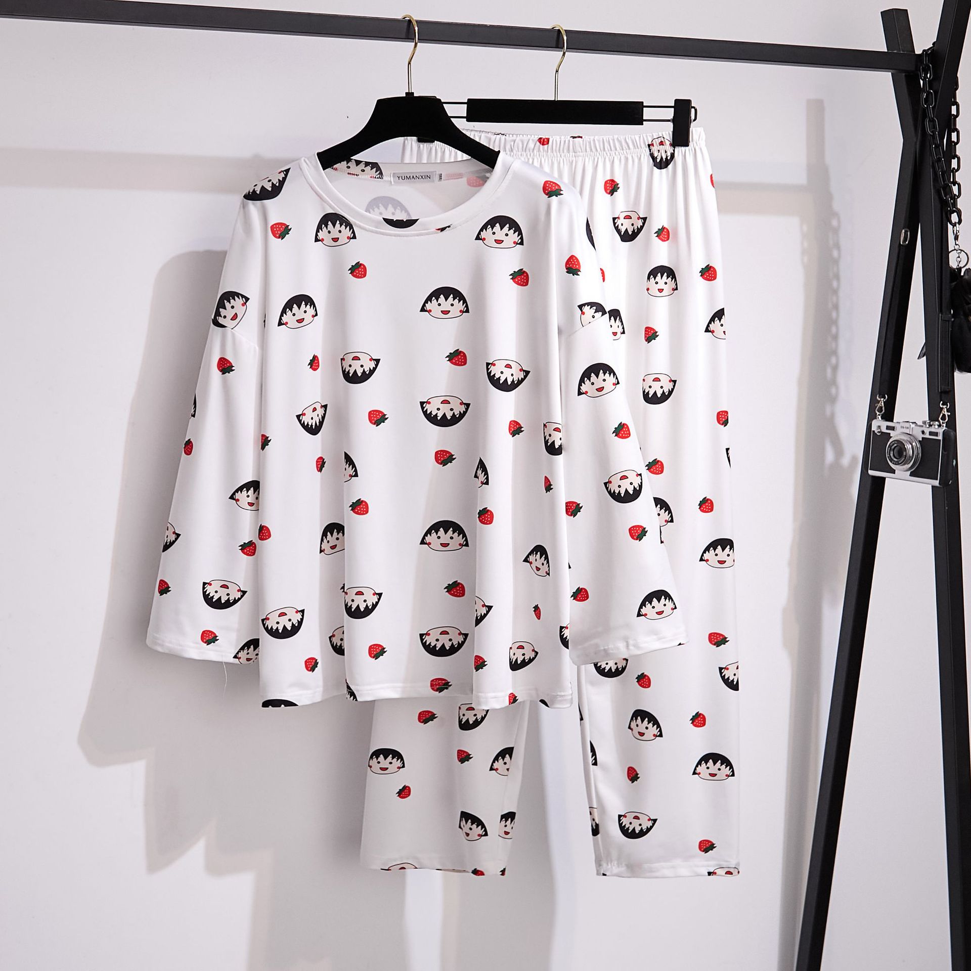 Bust 160/170 Plus Size Women's Clothing for Fat Girls 150kg Autum Pajamas and Home Clothes Set 200/350 Pounds 6399