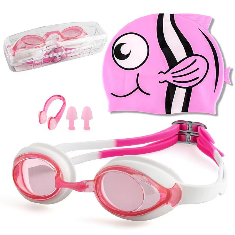 핑크 흰색 잉어 물고기 세트 (고급 박스)