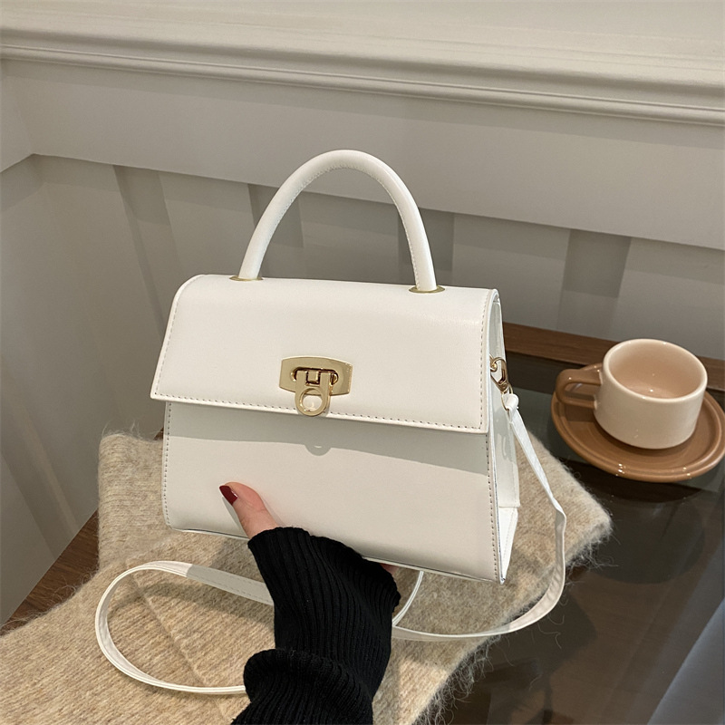 2025 primavera y verano nuevo bolso de textura, bolso de moda de mujer, bolso de hombro personalizado, mochila simple, bolso cuadrado