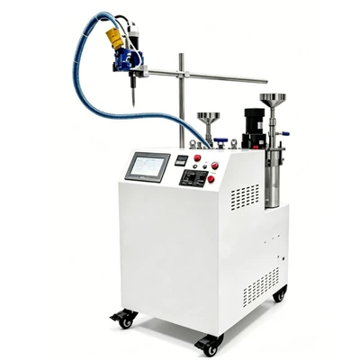 Three-Dimensional Platform Floor-Standing Gantry Dispensing | Yapışqan paylayıcı adapterlər - small-double-liquid-fully-automatic-glue-filling-machine-deposit