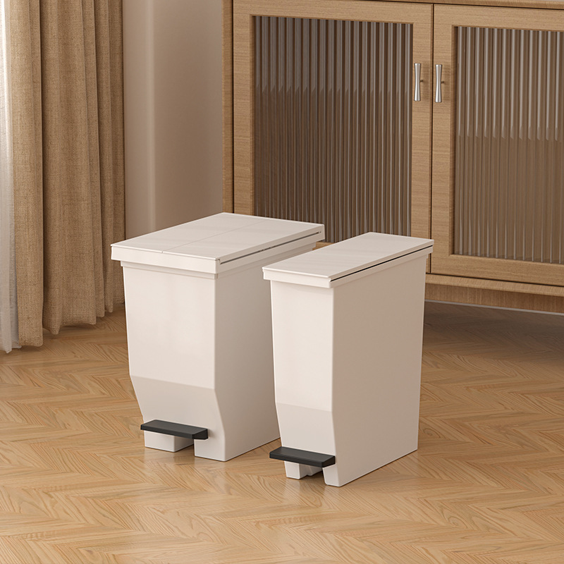 Kitchen Trash Can Household Living Room Bedroom Toilet Bathroom Large Capacity Foot Pedal Double Open Lid Single Open Lid Trash Can Kitchen Trash Can Household Living Room Bedroom Toilet Bathroom Large Capacity Foot Pedal Double Open Lid Single Open Lid Trash Can