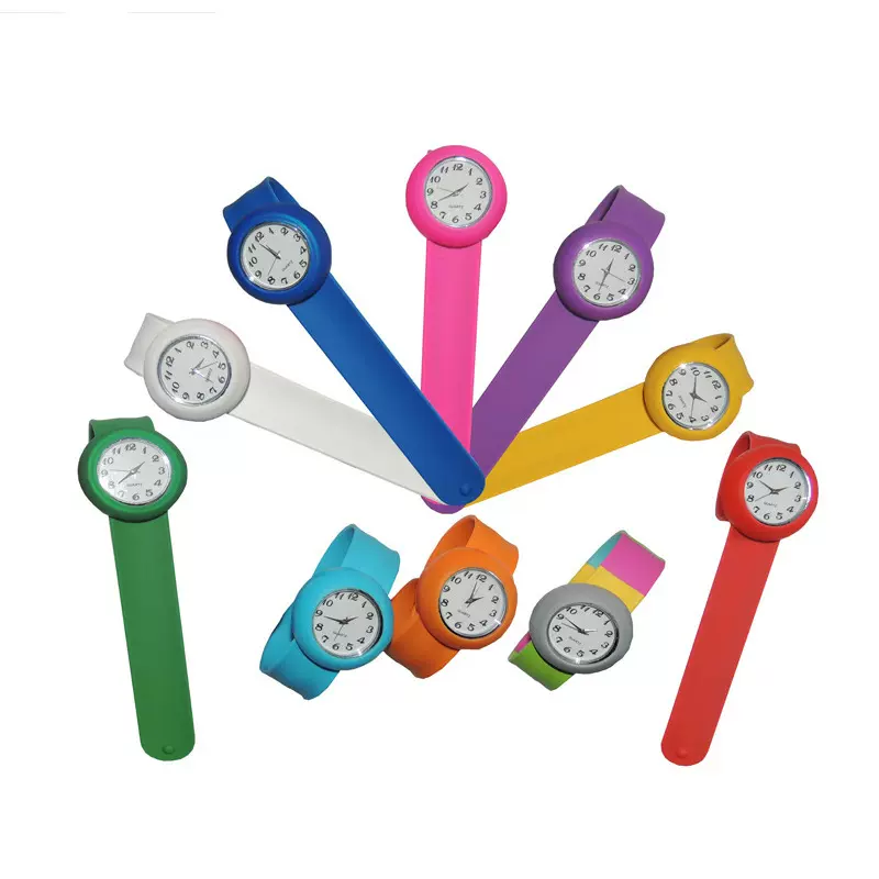 硅胶拍拍表成人分体圆头2035机芯手表果冻色制作礼品表爆款学生表