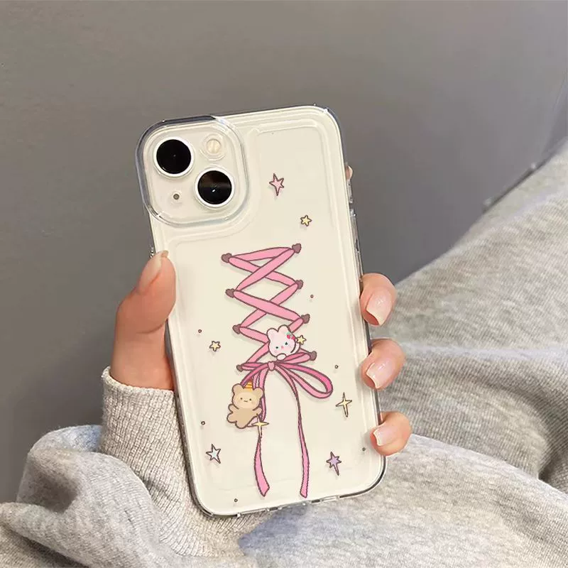 Apple, iPhone15, совместимый чехол с бантом, 14/13, 13 Pro Max, защита от падения