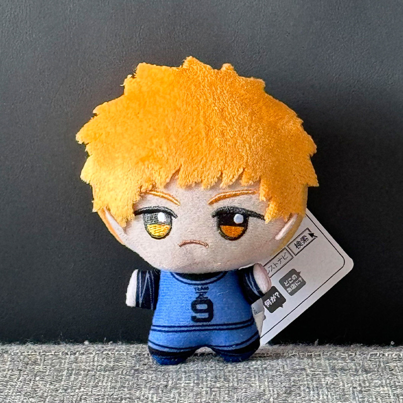 日本の青い刑務所ぬいぐるみペンダントサッカーリーグフォワード人形かわいいヌヌバージョン人形漫画バッグペンダント|undefined