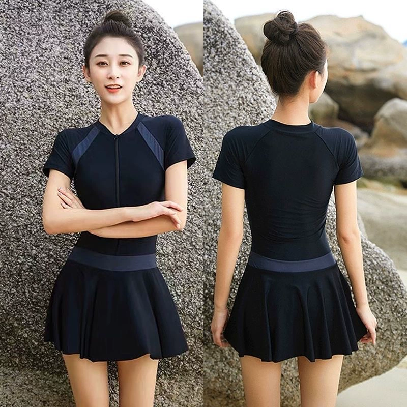 Quick-dry Swim Dress, Fitted Protective Underwear for Elementary Students, Sizes M–2XL
