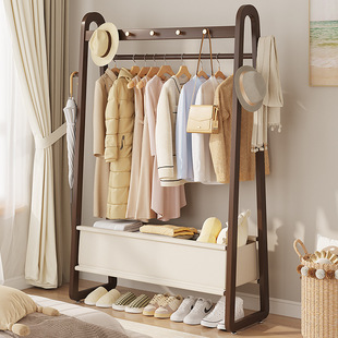 Coat rack floor bedroom light luxury indoor hanger multi-functional modern simple household storage hanger clothes rack