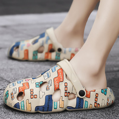 洞洞鞋男士夏季外穿防滑踩屎感兩用潮牌拖鞋運動休閒包頭沙灘涼鞋