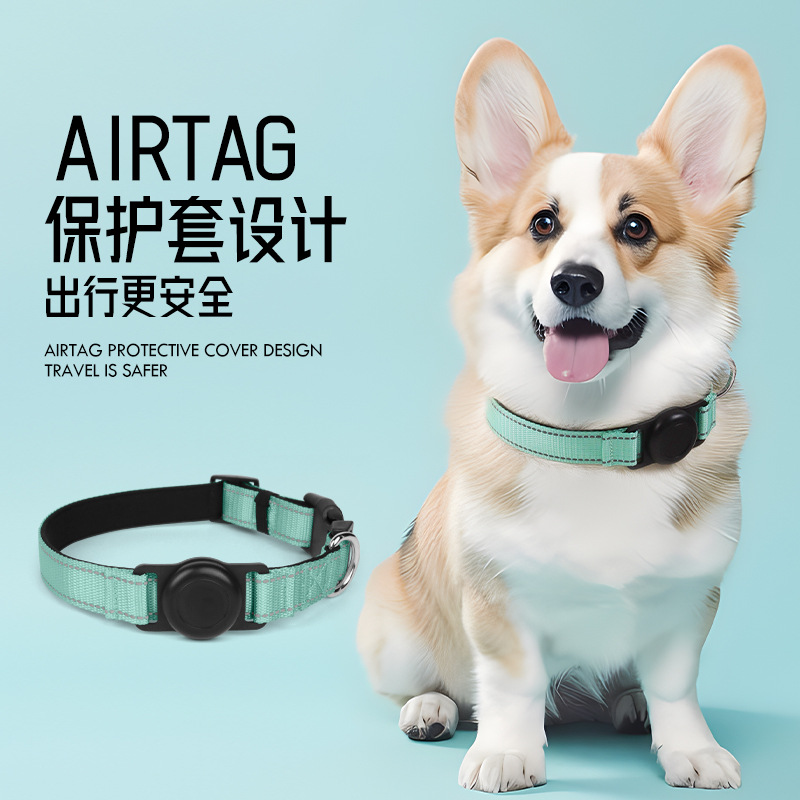 Collar de mascota con inscripción, collar de gato anti-asfixia, AirTag, abrigo protector, collar de perro