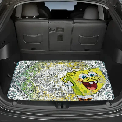 Avtomobil döşəmə paspasları — Wear-Resistant, Easy to Care For - persian-cartoon-trunk-mat-2-75100cm-trunk-mat