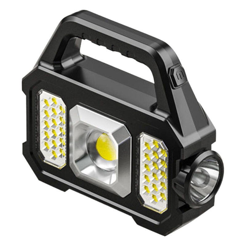 Reflector multifuncional al aire libre impermeable solar tesoro de carga fuerte luz linterna COB lámpara portátil acampar por mayor