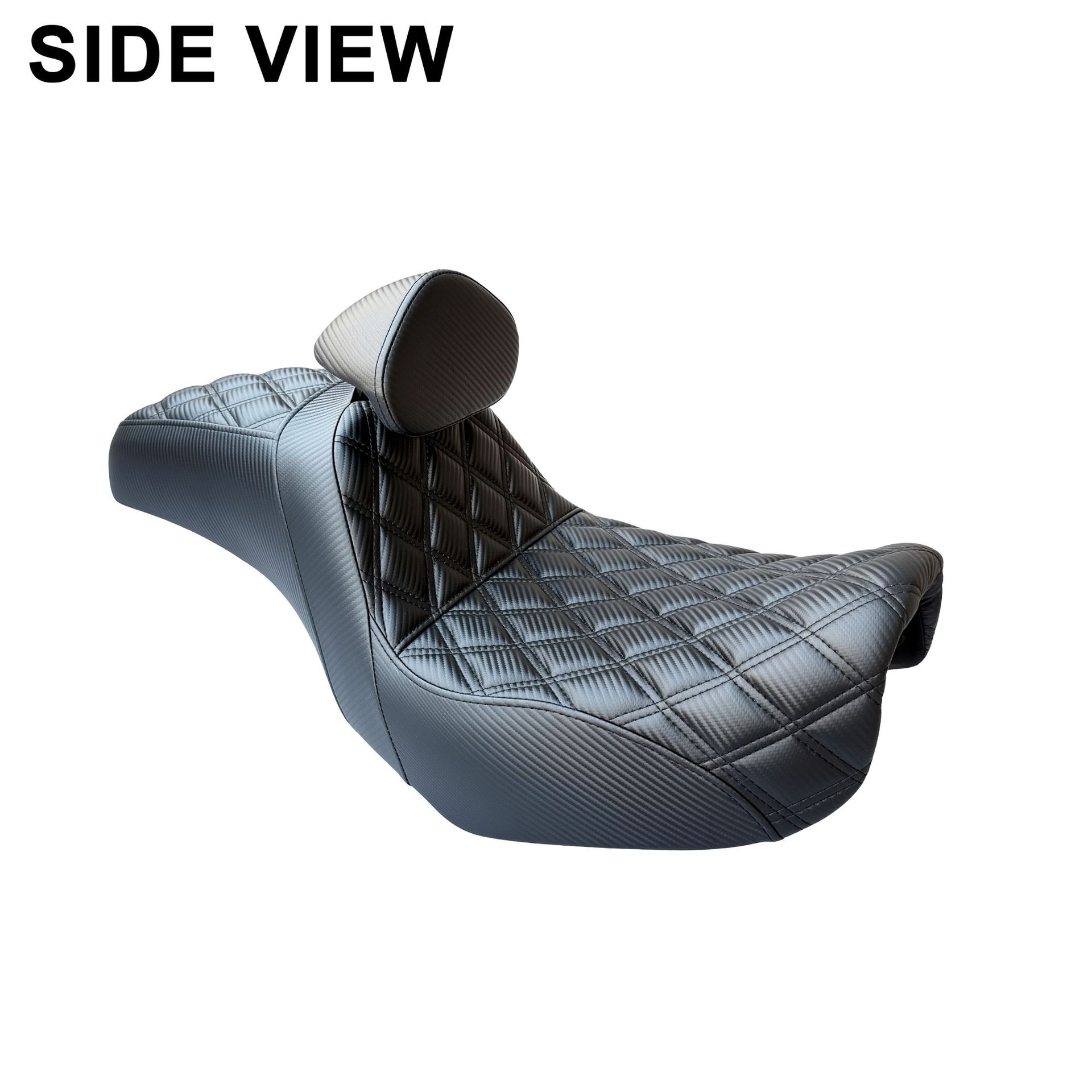 Motorcycle Seat Cushion Suitable for Harley 06-17 Dyna Road King Street Biker Step Seat Cushion with Detachable Small Backrest