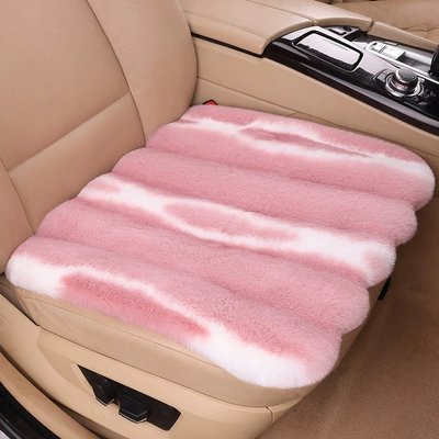 Wool pad: pattern three-piece car cushion winter - 1-red-bean-paste-driver